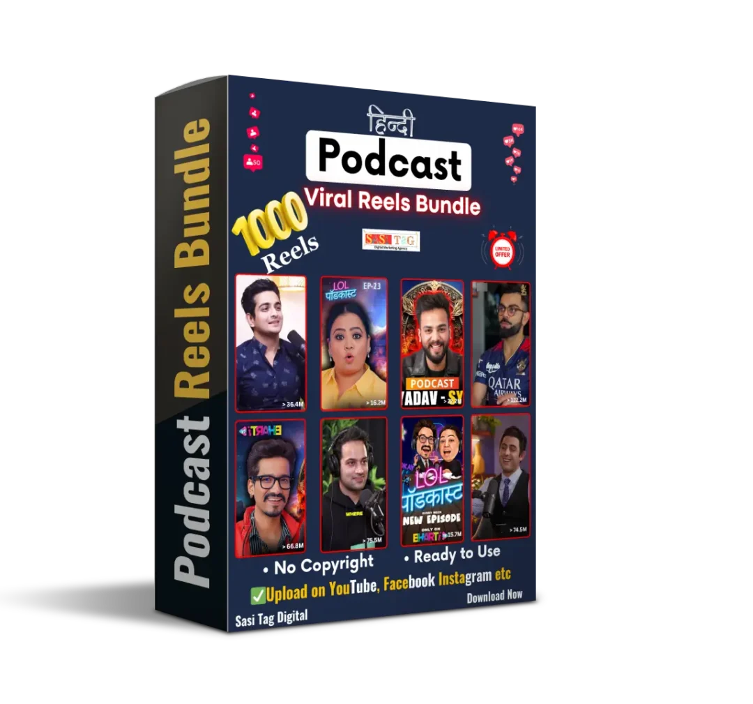 1000 Hindi Podcast Reels Bundle